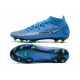 Nike Phantom GT Elite DF DF FG Crampons Bleu Argent