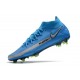 Nike Phantom GT Elite DF DF FG Crampons Bleu Argent