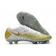 Nouvelle chaussure de football Phantom GT Elite FG Blanc Or