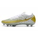 Nouvelle chaussure de football Phantom GT Elite FG Blanc Or