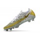 Nouvelle chaussure de football Phantom GT Elite FG Blanc Or