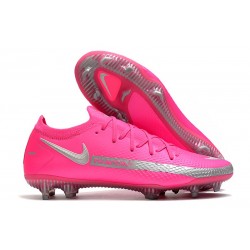 Nouvelle chaussure de football Phantom GT Elite FG Rose Argent