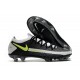 Nike Nouvel Crampons 2021 Phantom GT Elite FG Noir Gris Jaune