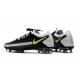 Nike Nouvel Crampons 2021 Phantom GT Elite FG Noir Gris Jaune