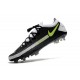 Nike Nouvel Crampons 2021 Phantom GT Elite FG Noir Gris Jaune