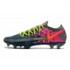 Nike Nouvel Crampons 2021 Phantom GT Elite FG Bleu Gris Rose