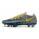 Nike Nouvel Crampons 2021 Phantom GT Elite FG Bleu Jaune