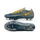 Nike Nouvel Crampons 2021 Phantom GT Elite FG Bleu Jaune