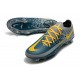 Nike Nouvel Crampons 2021 Phantom GT Elite FG Bleu Jaune