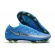 Nike Nouvel Crampons 2021 Phantom GT Elite FG Bleu Argent