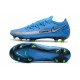 Nike Nouvel Crampons 2021 Phantom GT Elite FG Bleu Argent