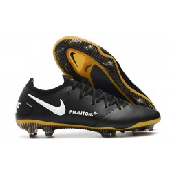 Nike Nouvel Crampons 2021 Phantom GT Elite Tech Craft FG Noir Or