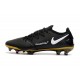 Nike Nouvel Crampons 2021 Phantom GT Elite Tech Craft FG Noir Or