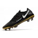 Nike Nouvel Crampons 2021 Phantom GT Elite Tech Craft FG Noir Or