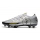 Nike Nouvel Crampons 2021 Phantom GT Scorpion Elite FG Argent Noir