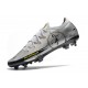 Nike Nouvel Crampons 2021 Phantom GT Scorpion Elite FG Argent Noir