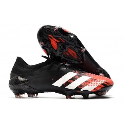 Nouvelle adidas Predator Mutator 20.1 Low FG Noir Rouge Blanc