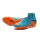 Hommes Chaussures Nike HyperVenom Phantom 2 FG Orange Noir Bleu