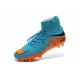 Hommes Chaussures Nike HyperVenom Phantom 2 FG Orange Noir Bleu