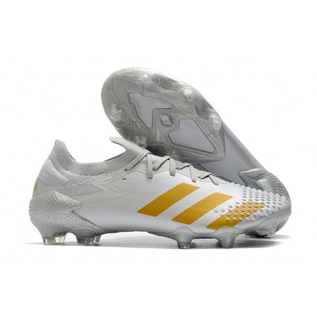 Nouvelle adidas Predator Mutator 20.1 Low FG Blanc Or