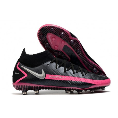 Nike Neuf Phantom GT Elite DF AG-PRO Noir Argent Rose