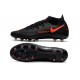 Nike Neuf Phantom GT Elite DF AG-PRO Noir Rouge Chili Gris fumee