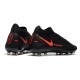 Nike Neuf Phantom GT Elite DF AG-PRO Noir Rouge Chili Gris fumee