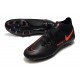 Nike Neuf Phantom GT Elite DF AG-PRO Noir Rouge Chili Gris fumee