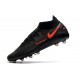 Nike Neuf Phantom GT Elite DF AG-PRO Noir Rouge Chili Gris fumee