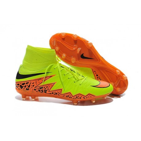 Nouveau Cramons Nike HyperVenom Phantom 2 FG Jaune Noir Orange