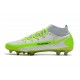 Nike Phantom GT Elite DF DF FG Crampons Blanc Vert