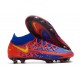 Nike Phantom GT Elite DF DF FG Crampons Bleu Jaune Rouge