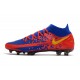 Nike Phantom GT Elite DF DF FG Crampons Bleu Jaune Rouge