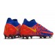 Nike Phantom GT Elite DF DF FG Crampons Bleu Jaune Rouge