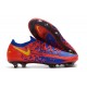 Nike Nouvel Crampons 2021 Phantom GT Elite FG Bleu Rouge Jaune