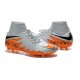 Hommes Chaussures Nike HyperVenom Phantom 2 FG Noir Orange Loup Gris