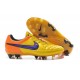 Chaussures de Football Nike - Nike Tiempo Legend V FG Orange Laser Violet Persan Orange Total Violet