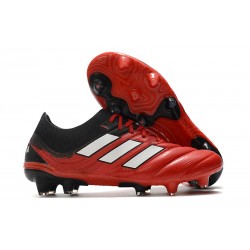 adidas Chaussure Nouveaux Copa 20.1 FG Noir Rouge Blanc