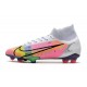 Nike Mercurial Superfly 8 Elite FG Blanc Rose Noir