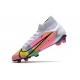 Nike Mercurial Superfly 8 Elite FG Blanc Rose Noir