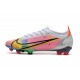 Nike Mercurial Vapor XIV Elite FG Blanc Argent Métallique Raison Foncé