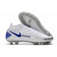 Nike Phantom GT Elite DF DF FG Crampons Blanc Bleu