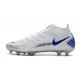 Nike Phantom GT Elite DF DF FG Crampons Blanc Bleu