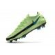 Nike Nouvel Crampons 2021 Phantom GT Elite FG Impulse - Vert Bleu