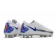 Nike Nouvel Crampons 2021 Phantom GT Elite FG Blanc Bleu