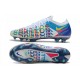 Nike Nouvel Crampons 2021 Phantom GT Elite 3D FG Blanc Bleu Rose Jaune