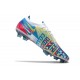 Nike Nouvel Crampons 2021 Phantom GT Elite 3D FG Blanc Bleu Rose Jaune