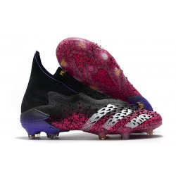 adidas Predator Freak + FG/AG Noir Blanc Rose Choc