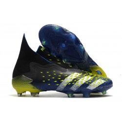 adidas Predator Freak + FG/AG Bleu Jaune Blanc