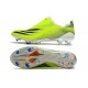 Crampons de Foot adidas X Ghosted + FG Jaune Fluo Noir